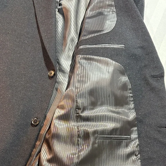 Bachrach 100% Camel Hair Blazer Dark Gray Sport Coat Men’s Suit Jacket EUC - Picture 11 of 15